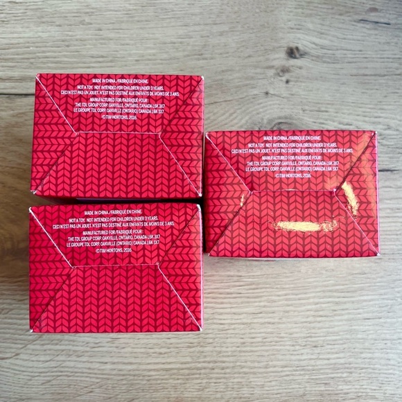 In Box 2016 3 Tim Hortons Burlap Bag of Coffee Christmas Ornament Collectibles - Picture 5 of 6